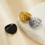 Heavy Cross Stainless Steel Ring,Gold Silver Black Baptism Ring,Cross Religious Ring,Men's Ring,DIY Ring Supplies 1295012