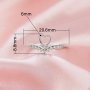 6MM Heart Prong Ring Settings,Crown Solid 14K 18K Gold Ring,Art Deco Heart Ring,DIY Ring Supplies For Gemstone 1295090