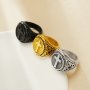Heavy Cross Stainless Steel Ring,Gold Silver Black Baptism Ring,Cross Religious Ring,Men's Ring,DIY Ring Supplies 1295012