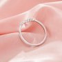 Curved Moissanite Stackable Ring,Solid 14K 18K Gold Ring,Elegant Pave Moissanite Stacker Ring,Stackable Ring,DIY Ring Supplies 1294991