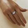6x9MM Keepsake Breast Milk Resin Heart Bezel Ring,316L Stainless Steel Resin Silver Ring,DIY Ring Blank Supplies 1295035
