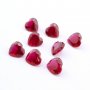 1Pcs Lab Created Heart Ruby July Birthstone Red Faceted Loose Gemstone DIY Jewelry Supplies 4130012