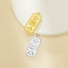Stainless Steel Sun Moon Eye Rectangle Pendant Charm,Yellow Gold Plated Stainless Steel Pendant,Vintage Styles Pendant Blank 1431444