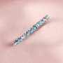 2MM Dainty November Birthstone Eternity Ring Color Topaz Wedding Engagement Full Band Stackable Ring Solid 14K Gold Ring 1294293