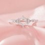 Halo Hexagon Prong Ring Settings,Solid Back 14K 18K Gold Moissanite Ring,Dainty Art Deco Ring,DIY Ring Supplies For Gemstone 1294974