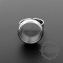 5pcs 16mm round bezel 5mm depth silver brass floating ring 1210024-5