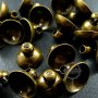 50pcs 8mm vintage style antiqued bronze brass glass dome cover cap DIY bail supplies findings 1531023