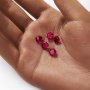 Lab Created Faceted Hexagon Ruby,July Birthstone,Red Faceted Loose Gemstone,DIY Jewelry Supplies 4160079