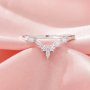 Vintage Styles Curved Moissanite Stackable Ring,Solid 14K 18K Gold Ring,Stacker Ring,Stackable Ring,DIY Ring Supplies 1295002