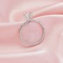 Solitaire Round Stones Prong Ring Settings,Solid 14K 18K Gold Ring,Minimalist Ring,DIY Ring Supplies For Gemstone 1295097