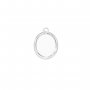 12x14MM Keepsake Breast Milk Resin Oval Bezel Pendant Settings,Minimalist Stainless Steel Oval Pendant Charm,DIY Pendant Blank Supplies 1421270