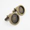 10Pcs 15MM Brass Bronze Round Thick Bezels Cufflinks,Cufflinks Bezels Tray,Cuff Link Supplies1500008