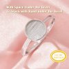 Keepsake Breast Milk Resin Stackable Round Bezel Ring Settings,Solid 14K 18K Gold Ring,Minimalist Round Ring,DIY Ring Blank Supplies 1294988