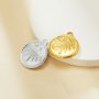 Keepsake Breast Milk Resin Round Bezel Pendant Settings,Stainless Steel Sun Pendant,Gold Plated Pendant,DIY Pendant Supplies 1411426