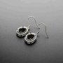 1Pair Multiple Size Oval Bezel Solid 925 Sterling Silver DIY Prong Hook Earrings Settings Bezel 1702197