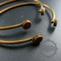 5pcs Screw Change Series 8mm basic screwed bezel bangle bracelet antqiued bronze DIY tray supplies jewelry findings 1900158