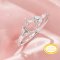 Hexagon Prong Ring Settings,Tree Branch Leaf Solid 14K 18K Gold Moissanite Ring,Elegant Art Deco Ring,DIY Ring Supplies 1294979