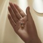 7MM Round Prong Bezel Pendant Settings,Rose Gold Plated Stainless Steel Pendant Charm,Minimalist Round Pendant,Simple Pendant Blank 1411432