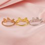 Keepsake Breast Milk 2x4MM Marquise Ring Settings Tree Branch Leaf Resin Solid 14K Gold DIY Ring Blank Band for Gemstone 1294332-1