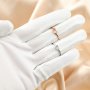 Simple Oval Prong Ring Settings Keepsake Resin Rose Gold Plated Solid 925 Sterling Silver DIY Ring Bezel for Gemstone Supplies 1224125