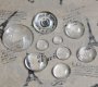 20pcs 25MM transparent round shape glass cabochon,pendant setting cabochon 4110009-7