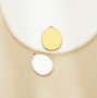 12x14MM Keepsake Breast Milk Resin Oval Bezel Pendant Settings,Minimalist Stainless Steel Oval Pendant Charm,DIY Pendant Blank Supplies 1421270