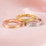 Keepsake Breast Milk Resin Ashes Channel Ring Settings Bezel Solid 14K 18K Gold DIY Jewelry Supplies 1215023-1