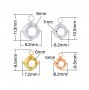 Round Prongs Bezel Pendant Settings,Rose Gold Plated Stainless Steel Pendant Charm,Minimalist Round Pendant,Simple Pendant Blank 1411434