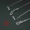 1Pcs 1.5MM Thick 18-22Inches Vintage Style Solid 925 Sterling Silver Screwed End Open Hook Cable Chain Necklace DIY Supplies Findings 1320011