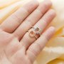 6MM Cushion Square Prong Ring Settings,Solid 925 Sterling Silver Rose Gold Plated Ring,Halo Pave CZ Stone Bezel Ring,DIY Ring Bezel For Gemstone 1215054