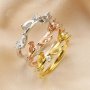2x4MM Marquise Prong Ring Blank Settings Flower Branch Bezel Solid 925 Sterling Silver Rose Gold Plated Adjustable Ring Band for Gemstone 1294309