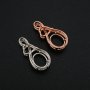 8x10MM Oval Prong Pendant Settings Mother's Love Solid 925 Sterling Silver Rose Gold Plated Charm Bezel DIY Gemstone Supplies 1421159