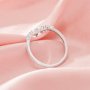 Curved Moissanite Stackable Ring,Solid 14K 18K Gold Ring,Dainty Stacker Ring,Stackable Ring,DIY Ring Supplies 1294994