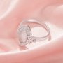 6x12MM Keepsake Breast Milk Resin Marquise Bezel Ring Settings,Daisy Flower Solid 925 Sterling Silver Ring,Solid Back Flower Art Deco Ring,DIY Ring Supplies 1295059-1