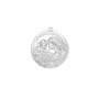 Mother and Baby Round Pendant Charm,Stainless Steel Flower Pendant,Art Deco Mom And Baby Pendant,DIY Pendant Supplies 1431541