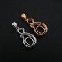 6x8MM Oval Prong Pendant Settings Mother's Love Solid 925 Sterling Silver Rose Gold Plated Charm Bezel DIY Gemstone Supplies 1421161