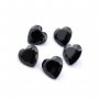 5Pcs 4-8MM Heart Black Spinel Faceted Cut Loose Gemstone Natural Semi Precious Stone DIY Jewelry Supplies 4130011