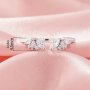 Angel Wings Moissanite Stackable Ring,Solid 14K 18K Gold Ring,Dainty Adjustable Stacker Ring,Stackable Ring,DIY Ring Supplies 1294993