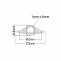 7x9MM Oval Prongs Ring Settings,316L Stainless Steel Oval Ring,Vintage Styles CZ Stone Oval Ring Blank,DIY Ring Supplies For Gemstone 1222146