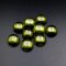5pcs 12mm round olive green high quality artificial cubic zirconia cabochon DIY supplies 4110142