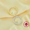 Keepsake Breast Milk Resin Ball Round Pin Pendant Settings for 7-9MM Half Drilled Pearl Bead,Solid 925 Sterling Silver Gold Plated Pendant Charm,DIY Pendant Supplies 1431500