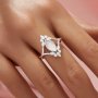 5x10MM Keepsake Breast Milk Resin Marquise Bezel Ring Settings,Split Shank Solid 9K 14K 18K Gold Ring,Art Deco Marquise Ring,DIY Ring Supplies 1294940
