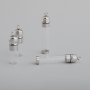 1Pcs Stainless Steel Glass Perfume Container DIY Vial Wish Liquid Pendant Charm 1800514