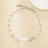 Tube Glass Bottle Stainless Steel Pendant Bracelet,Heart Art Deco Perfume Vial Pendant Chain Bracelet,DIY Bracelet Supplies 1900346