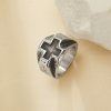 Heavy Cross Stainless Steel Ring,Stainless Steel Baptism Ring,Religious Ring,Men's Ring,DIY Ring Supplies 1295007