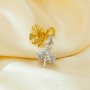 Keepsake Breast Milk Ball Flower Pin Pendant Settings for 11-16MM Half Drilled Pearl Bead,Solid 925 Sterling Silver Gold Plated Pendant Charm,DIY Pendant Supplies 1431496