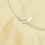 1Pcs No plated Original Silver Color Simple Cable Oval Chain Necklace with Extension Chain,Solid 925 Sterling Solid Silver DIY Necklace Chain Supplies 18''+2'' 1322064