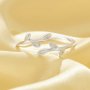 Simple Tree Branch Ring,Leaf Solid 925 Sterling Silver Ring,Stackable Ring,Adjustable Ring 6290633