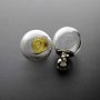 5Pcs 16-25MM Round Glass Dome Globe with 6MM Opening Silver Gold Plated Screw Cap for Perfume Liquid DIY Wish Vial Charm Supplies 1800515