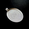 5pcs 30x40mm setting size vintage silver antique oval pendant bezels settings tray 1421030